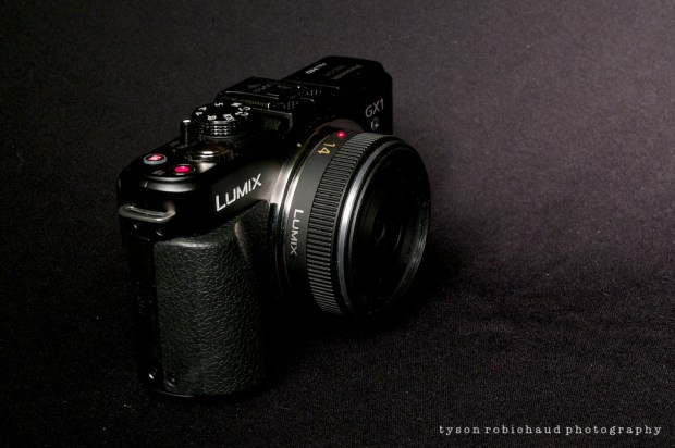 and a small lens on the GX1