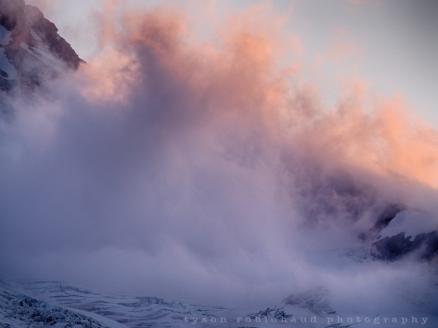 clouds compete with the sunset