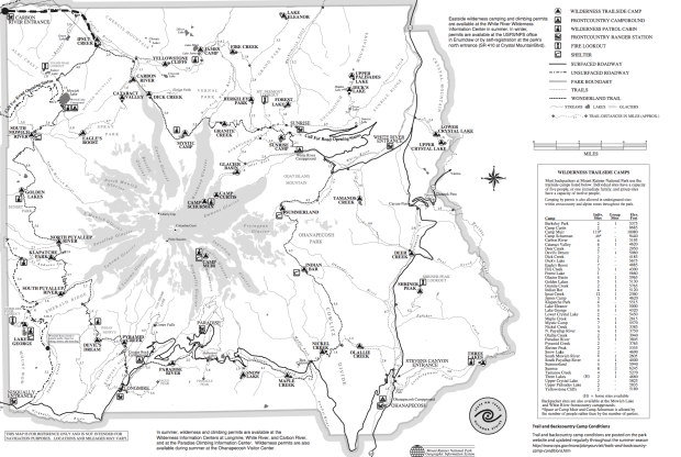 Mount Rainier Trail Map