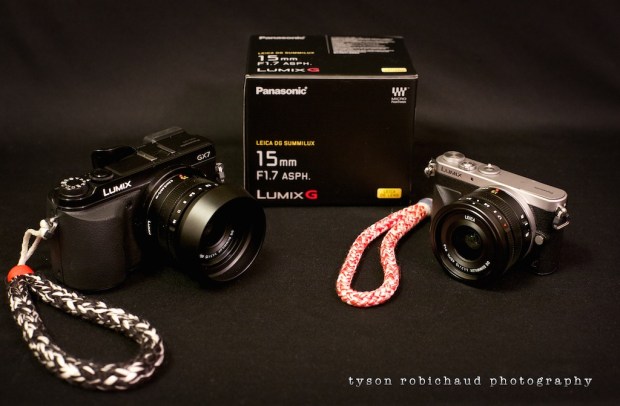 Leica 15mm f/1.7 with and without hood GX7 GM1