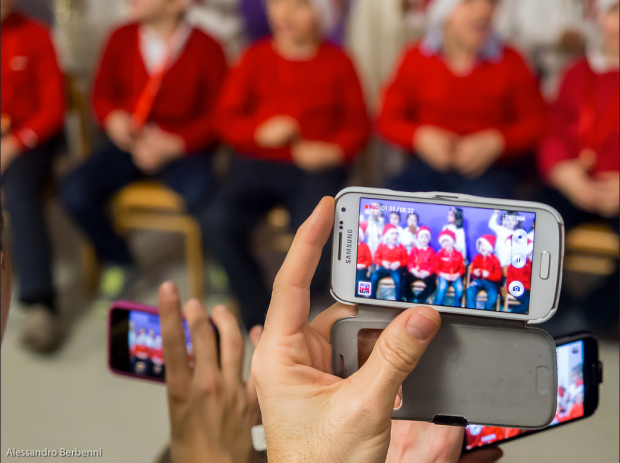 Gadgets battle at school christmas party