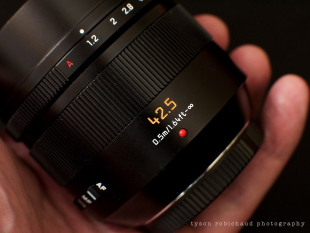 Leica Nocticron in hand